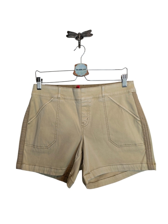 SPANX Pants - Spanx Stretch Twill Shorts Women’s Large Khaki / Beige High Rise Shaping Casual